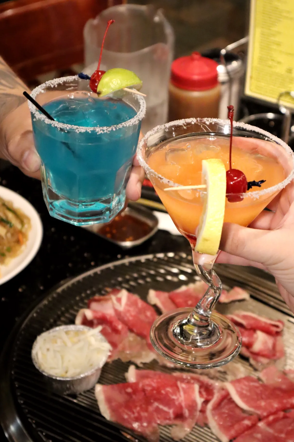 Cocktails at the bar